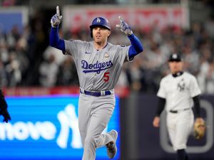 Supporting image for story: Los Angeles Dodgers hang on late to clinch third win of World Series
