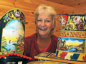 Supporting image for story: Multi-coloured world of Julie's canal art