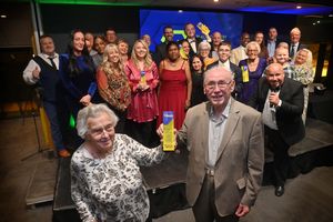  Award winners and at the front: Eric and Brenda Moore from YMCA Black Country Group who won the Special Recognition .
