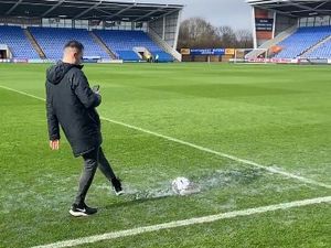 Supporting image for story: POSTPONED: Shrewsbury Town vs Morecambe called off due to waterlogged pitch 