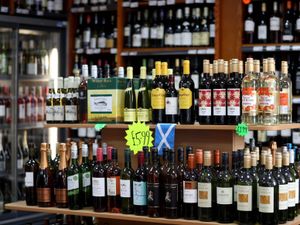 Alcohol on sale at an off licence (stock image)