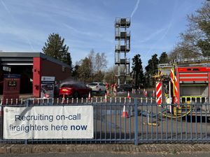 Market Drayton Fire Station hosted a charity car wash. Picture: Market Drayton Fire Station.