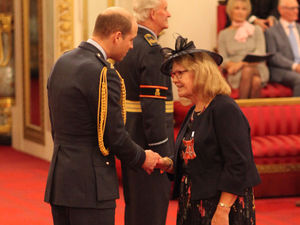 Supporting image for story: MBE makes birthday one to cherish for Walsall volunteer