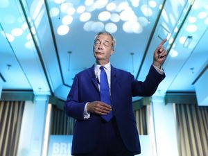 Supporting image for story: Nigel Farage sings along to Eminem on stage in Blackpool