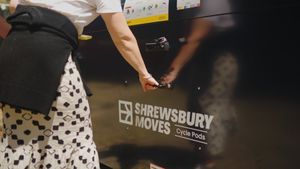 Seven cycle pods have been installed in Shrewsbury's town centre with plans to introduce more later this summer. People can subscribe to a space in one of the Cycle pods for £5 a month, or use the Cycle pod at the Market Hall on a pay as you go basis for £2 per day.