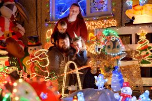 The couple work to make the display bigger every year, with a partnership being made with Operation Santa