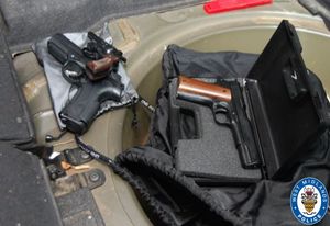 A number of weapons were uncovered during searches by officers. Photo: West Midlands Police