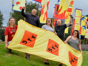 Supporting image for story: Final preparations under way for this weekend's Shrewsbury Folk Festival