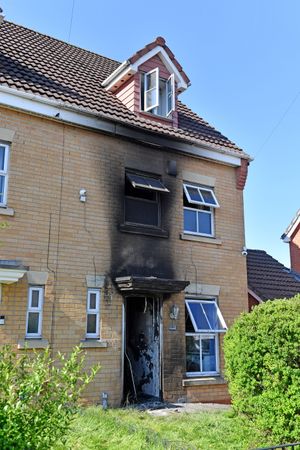 The fire in Lunt place resulted in four patients, one of whom was treated for potentially serious injuries