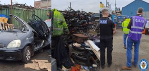 Some of the horde which was discovered at the site in Smethwick