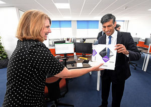 Prime Minister Rishi Sunak visits the Express & Star head office, Wolverhampton