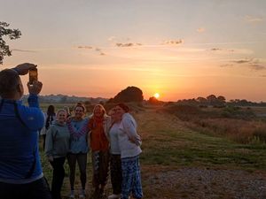 Supporting image for story: Soulton Long Barrow celebrates record-breaking 2025 Midsummer Solstice Sunrise Gathering