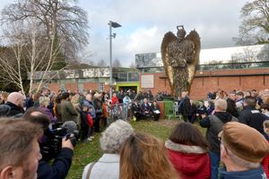 The Knife Angel in Newtown  