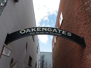 Supporting image for story: Landmark Oakengates sign to be moved to new location following major redevelopment work