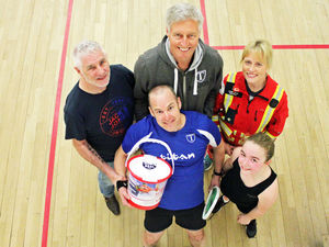 Supporting image for story: Man raises £800 playing squash for 12 hours