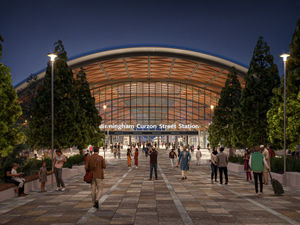 Supporting image for story: Incredible footage shows mammoth HS2 construction effort at Birmingham's Curzon Street station