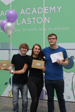 Ben Hughes, Lacie Butler and Lewis Harrison from Grace Academy Darlaston