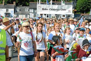 The parade makes its way through Llangollen