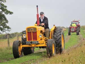 Supporting image for story: Tractor run sees vehicles tackle three peaks