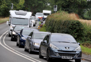 There have been long tailbacks at Weston Park in previous years