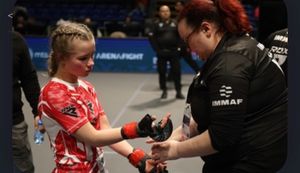 Georgina Green preparing for battle