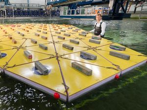 Supporting image for story: Researchers in the Netherlands are developing a huge floating island to battle rising sea levels
