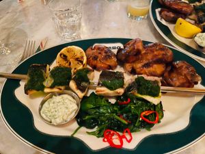 Spiedino di Branzino at La Bellezza in Chamberlain Square, Birmingham