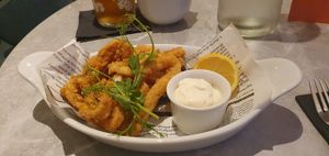 You get a good portion when you order the calamari