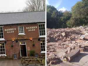 Supporting image for story: Crooked House campaigners renew pleas to rebuild 'Britain's wonkiest pub' during live TV appearance on This Morning