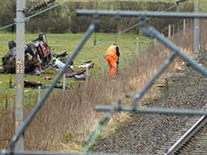 Supporting image for story: Car drama on railway track