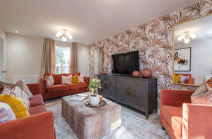 BWM - The lounge of typical Barratt Home at The Lilies