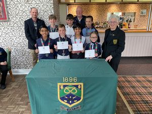 Winners of the Faldo Futures series event at Stone Golf Club.