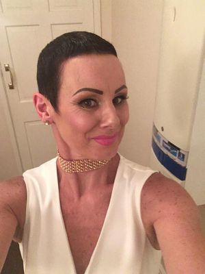 Donna pictured during her treatment