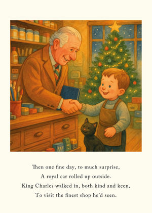 Page 15 shows the King's visit to Hafod Hardware