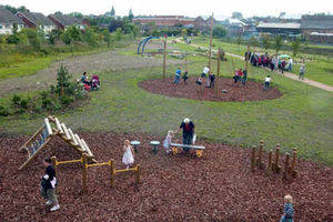 Supporting image for story: Oswestry's new town green is opened