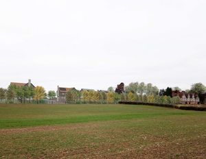 An architect's visualisation of a housing development near Minsterley Hall