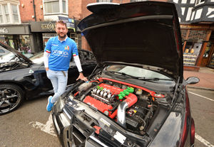 Ben Cotterill, from Tipton, with his Alfa 156 GTA