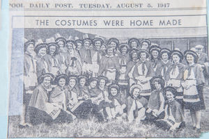 The Coedpoeth Choir which competed in 1947 – and went on to win at the National Eisteddfod in Colwyn Bay that year 1947