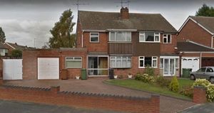The original semi-detached property in Sandringham Avenue before it was rebuilt. Photo: Google Street View
