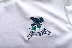 The special crest which will be worn by Albion's players vs Leicester City