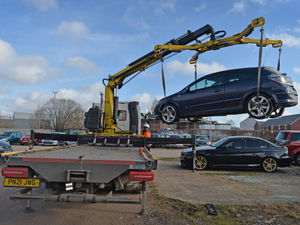 Supporting image for story: The bleak pound housing hundreds of untaxed cars before they're reclaimed - or crushed