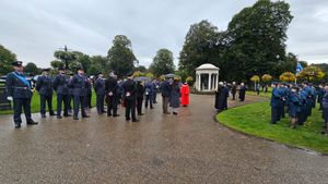 The ceremony at last year's commemorations.