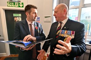 Telford MP Shaun Davies with Andy Turley