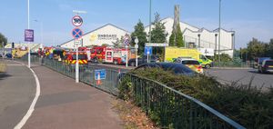 Multiple fire crews could be seen at the scene of the fire