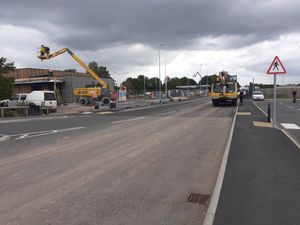 The McDonald's restaurant is coming on apace