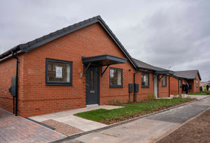 Completed bungalows in School Lane
