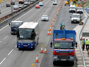 Supporting image for story: M6 in partial closure for works