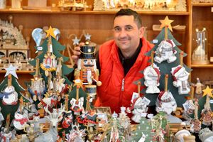 One of the traders Moldovan Ioan who opened his stall for the first time on Thursday