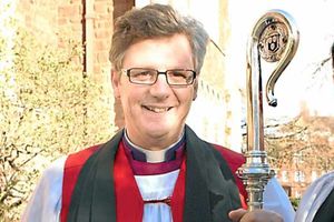 Supporting image for story: Bishop of Shrewsbury in demo at Starbucks