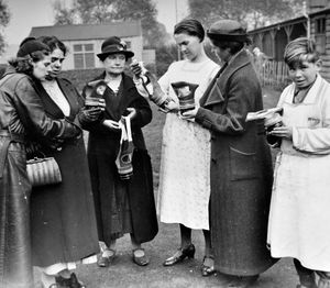Gas mask distribution in Wolverhampton in September 1938.